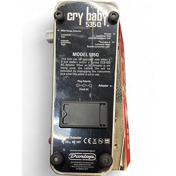 Used Dunlop Crybaby 535Q Multi Wah Effect Pedal