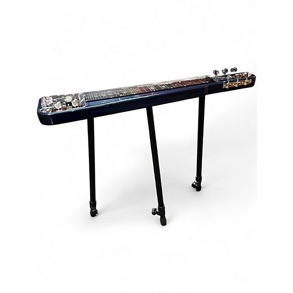 Used Rogue rls-1 lAP sTEEL Blue Metallic Lap Steel