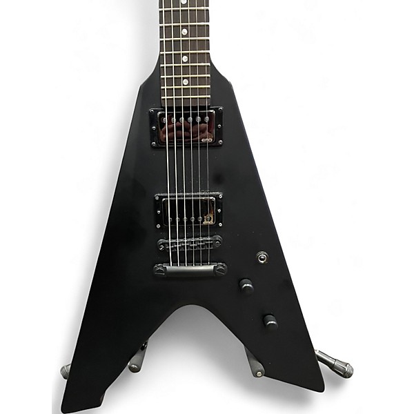 Used ESP LTD JAMES HETFIELD VULTURE Black Solid Body Electric Guitar