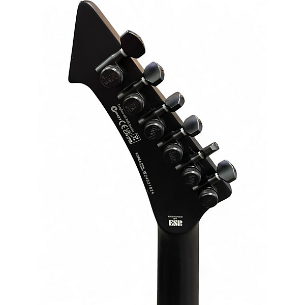 Used ESP LTD JAMES HETFIELD VULTURE Black Solid Body Electric Guitar