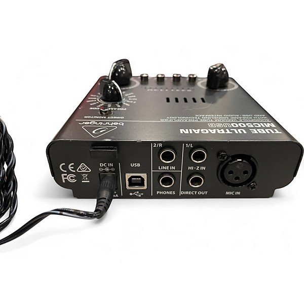 Used Behringer Ultragain MIC500usb Guitar Preamp