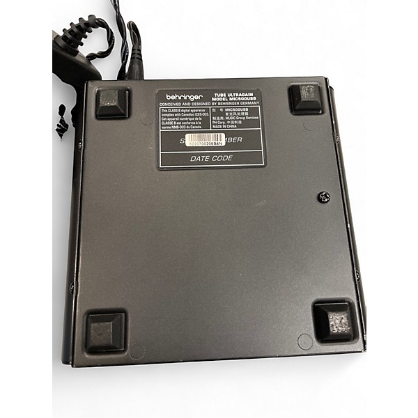 Used Behringer Ultragain MIC500usb Guitar Preamp