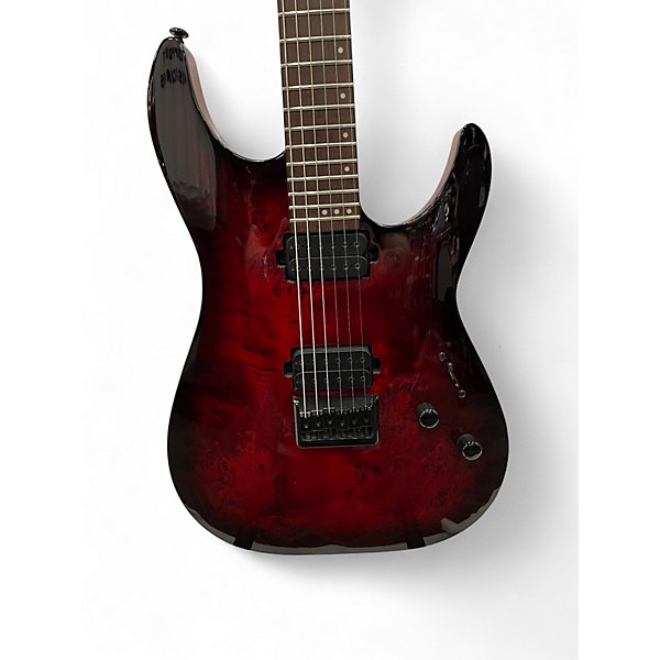 Used 2021 Schecter Guitar Research CR-6 Black Cherry Burst Solid Body Electric Guitar