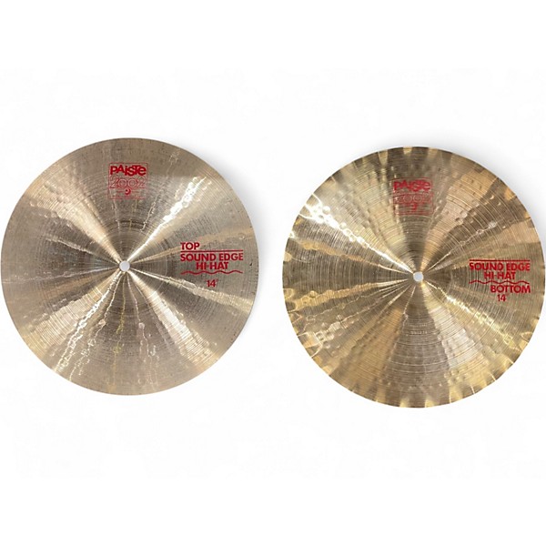 Used Paiste 14in 2002 Sound Edge Hi-Hat Pair Cymbal