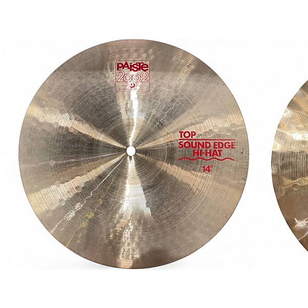 Used Paiste 14in 2002 Sound Edge Hi-Hat Pair Cymbal