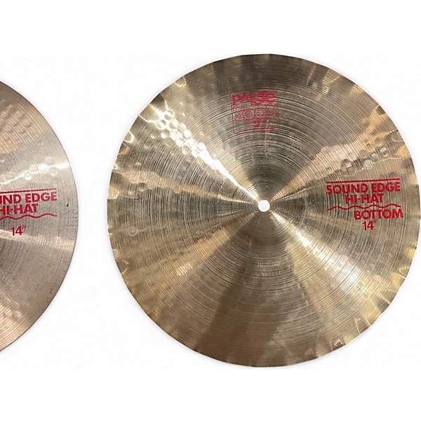 Used Paiste 14in 2002 Sound Edge Hi-Hat Pair Cymbal