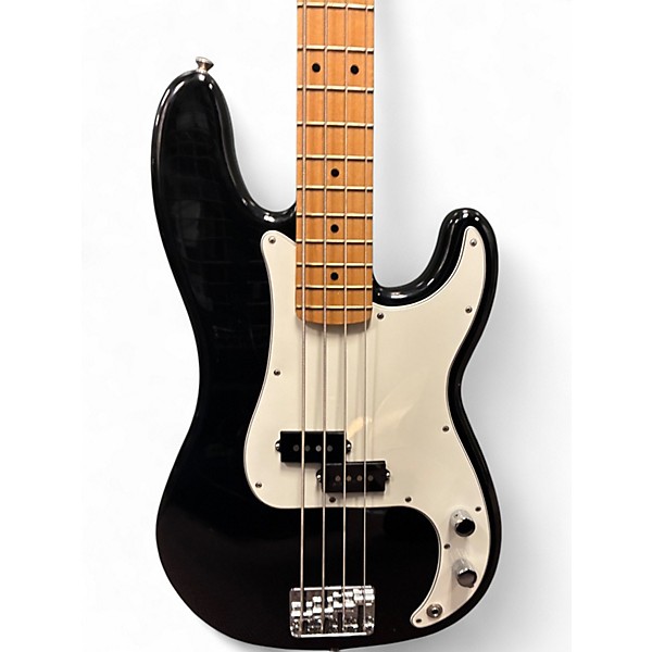 Used Fender Player Precision Bass Black Electric Bass Guitar