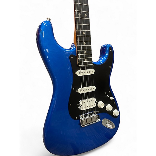 Used 2024 Fender American Ultra II Stratocaster HSS Noble Blue Solid Body Electric Guitar