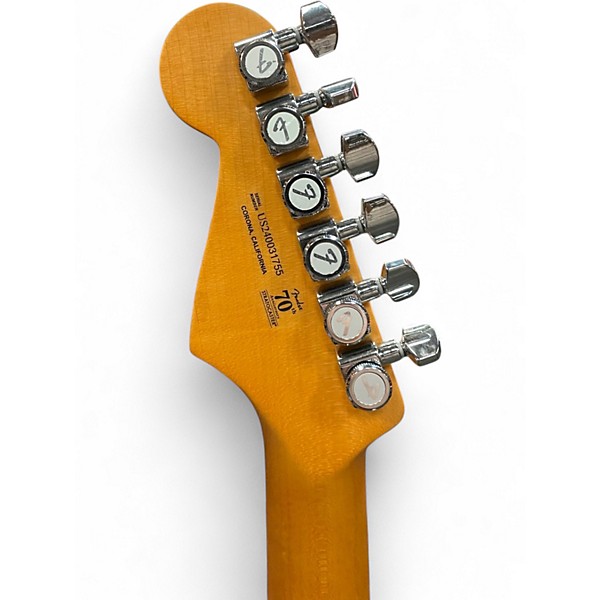 Used 2024 Fender American Ultra II Stratocaster HSS Noble Blue Solid Body Electric Guitar