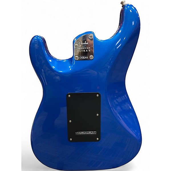 Used 2024 Fender American Ultra II Stratocaster HSS Noble Blue Solid Body Electric Guitar