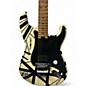 Used EVH Striped Series Red with Black and White Stripes Solid Body Electric Guitar