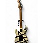 Used EVH Striped Series Red with Black and White Stripes Solid Body Electric Guitar