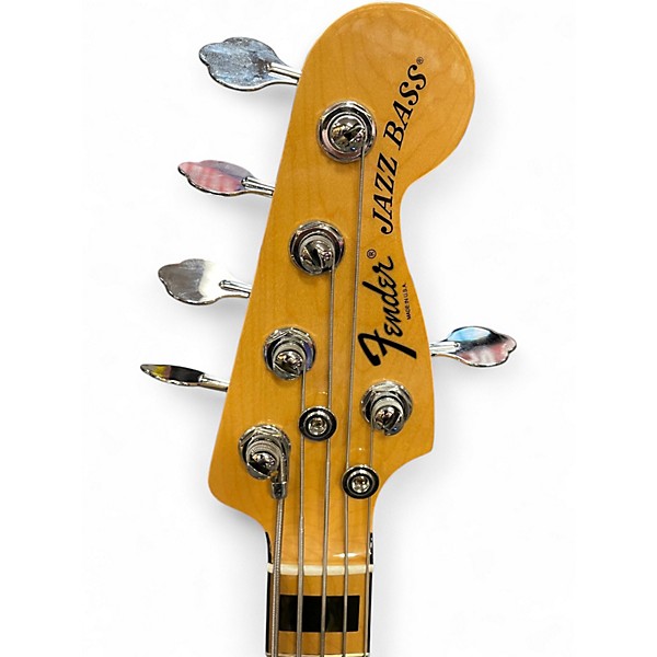Used Fender American Deluxe Jazz Bass V Natural Electric Bass Guitar