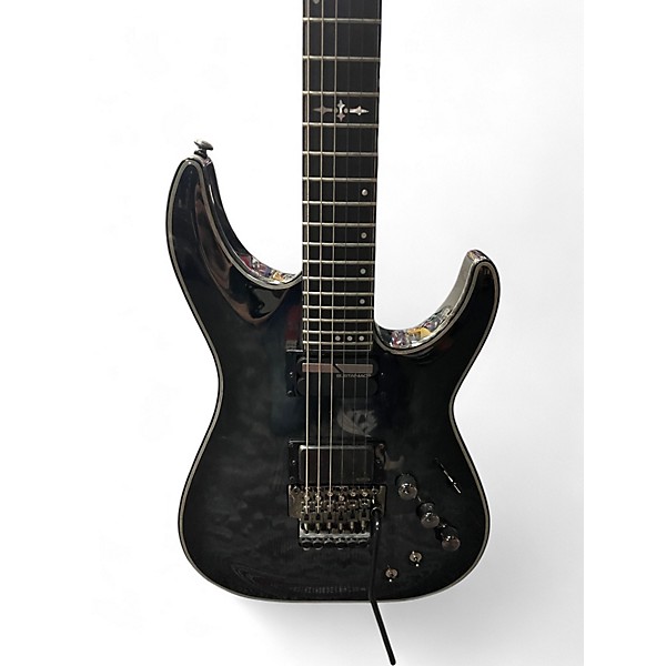 Used Schecter Guitar Research Hellraiser C1 Hybrid FR S Sustainiac Trans Black Burst Solid Body Electric Guitar