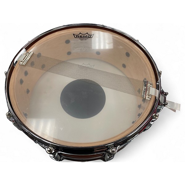 Used Pearl 5X14 Masterworks Custom Snare Orange Drum