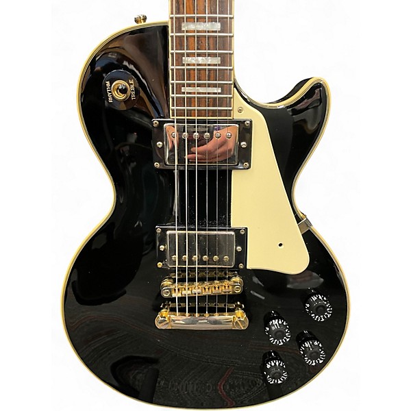 Used Epiphone Les Paul Custom Black Solid Body Electric Guitar