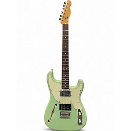 Used Fender pawn shop 72 thinline telecaster Surf Green Solid Body Electric Guitar