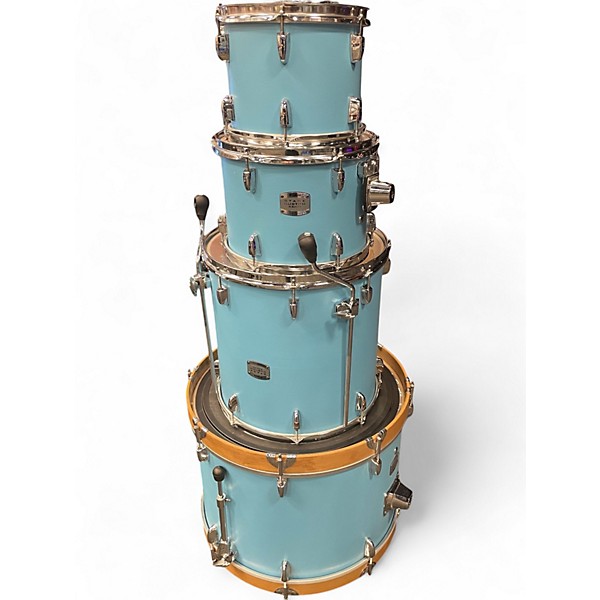 Used Yamaha 4 Piece Stage Custom Ocean Turquoise Drum Kit