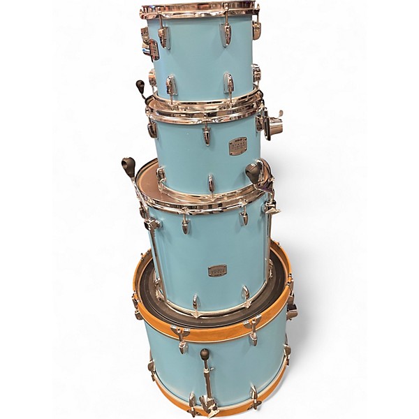 Used Yamaha 4 Piece Stage Custom Ocean Turquoise Drum Kit