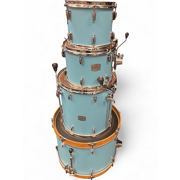 Used Yamaha 4 Piece Stage Custom Ocean Turquoise Drum Kit