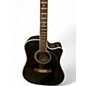 Used Takamine EF341SC Black Acoustic Electric Guitar