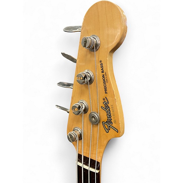 Vintage 1980s Fender PRECISION BASS Sunburst Electric Bass Guitar
