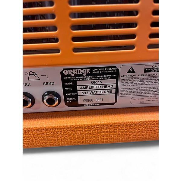 Used Orange Amplifiers OR15H 15W Tube Guitar Amp Head