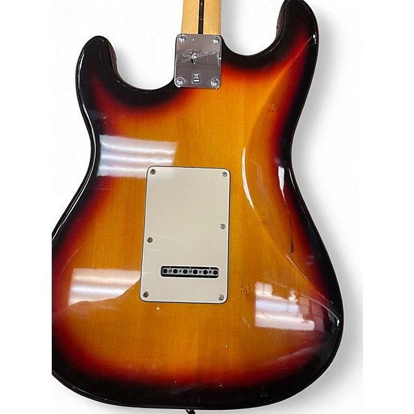 Used Squier Standard Stratocaster 3 Tone Sunburst Solid Body Electric Guitar