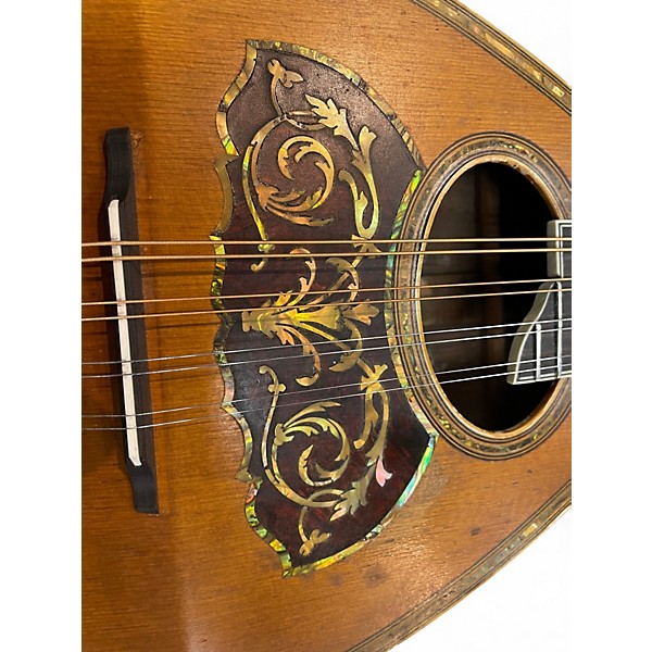 Vintage 1870s Wurlitzer Flat Back Mandolin Natural Mandolin