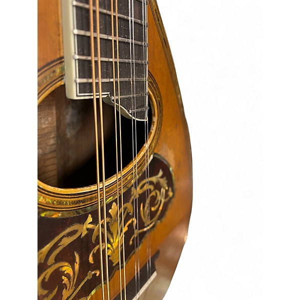 Vintage 1870s Wurlitzer Flat Back Mandolin Natural Mandolin