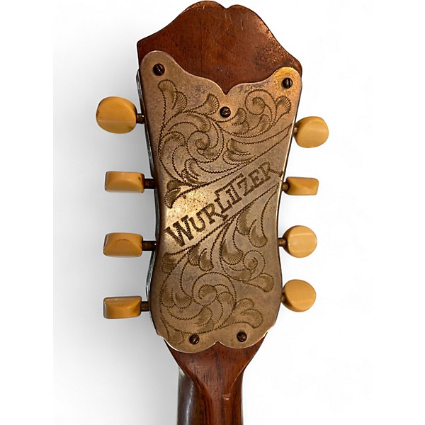 Vintage 1870s Wurlitzer Flat Back Mandolin Natural Mandolin