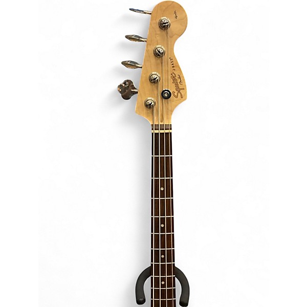 Used Squier Affinity Jazz Bass Silver Electric Bass Guitar