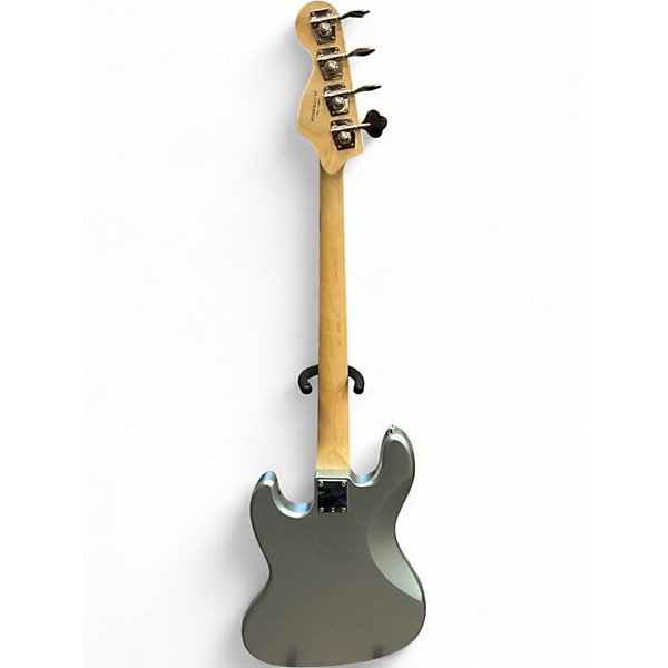 Used Squier Affinity Jazz Bass Silver Electric Bass Guitar