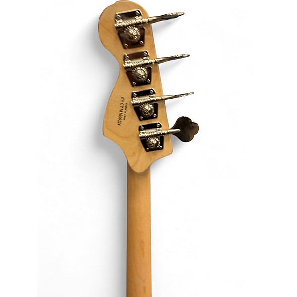 Used Squier Affinity Jazz Bass Silver Electric Bass Guitar