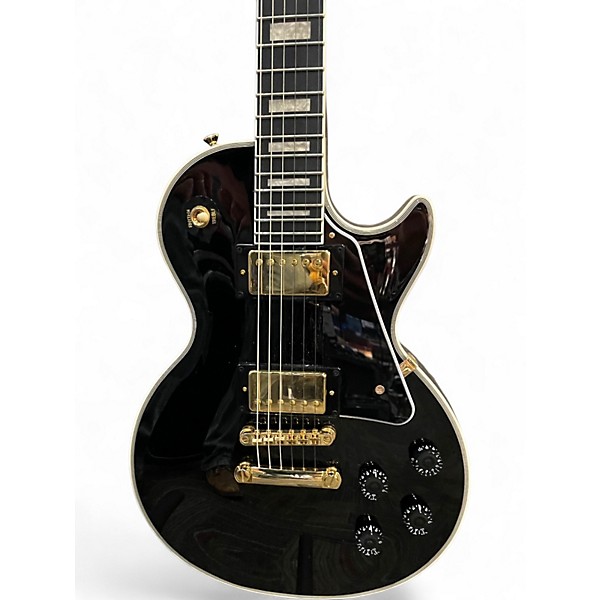 Used Epiphone Les Paul Custom Ebony Solid Body Electric Guitar