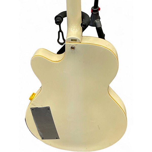 Used Arbor AJ140 White Hollow Body Electric Guitar