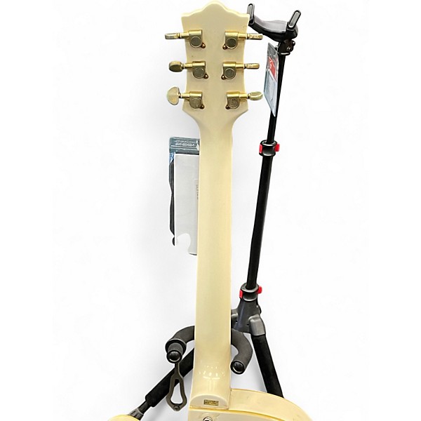 Used Arbor AJ140 White Hollow Body Electric Guitar