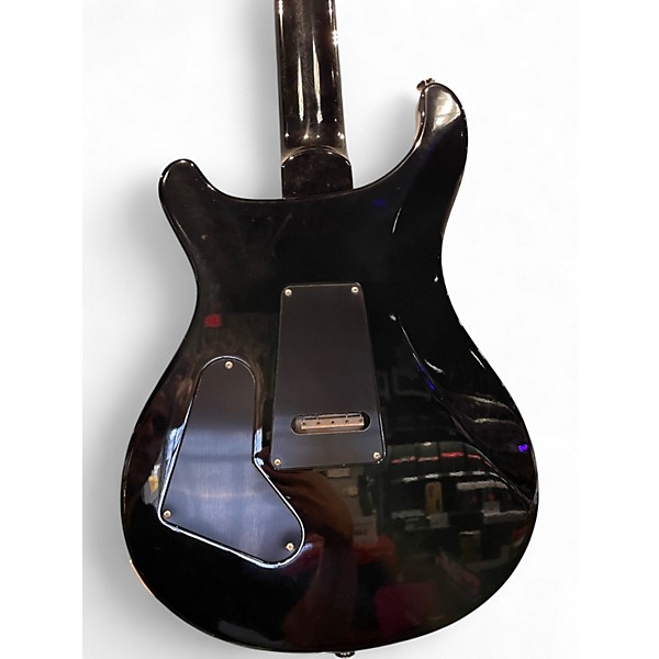 Used PRS Custom 24 10 Top Floyd Whale Blue Solid Body Electric Guitar