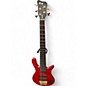 Used Warwick Streamer LX 5 String Worn Red Electric Bass Guitar thumbnail