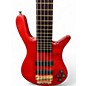 Used Warwick Streamer LX 5 String Worn Red Electric Bass Guitar