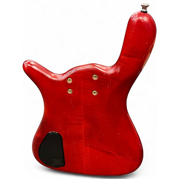 Used Warwick Streamer LX 5 String Worn Red Electric Bass Guitar