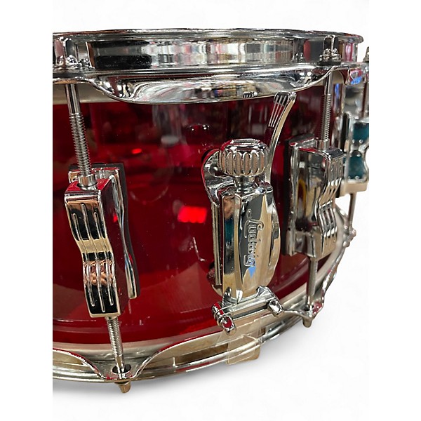 Used DW 15X6.5 VISTALITE ACRYLIC VISTALITE RED Drum