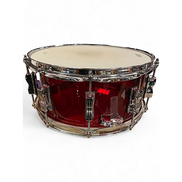 Used DW 15X6.5 VISTALITE ACRYLIC VISTALITE RED Drum