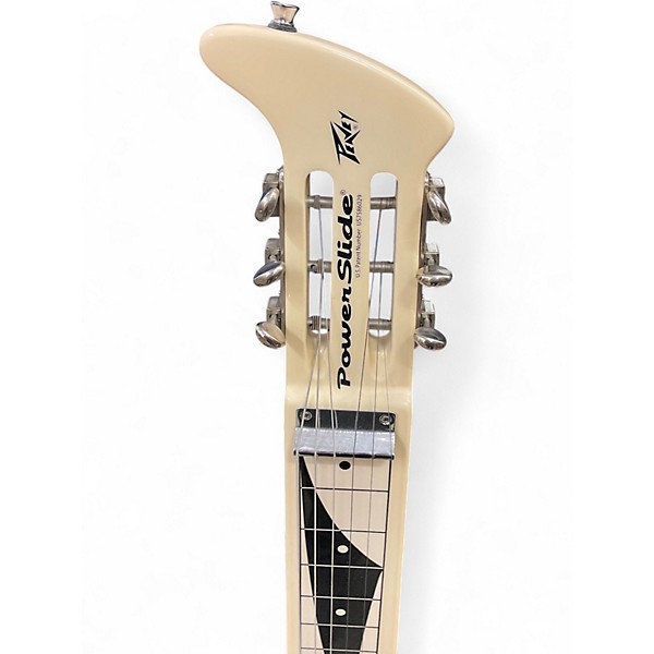 Used Peavey power slide Antique White Lap Steel
