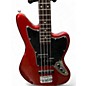 Used Squier JAGUAR BASS Candy Apple Red Electric Bass Guitar