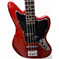 Used Squier JAGUAR BASS Candy Apple Red Electric Bass Guitar