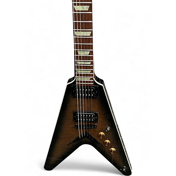 Used Dean 79 Series V Trans Brown Solid Body Electric Guitar