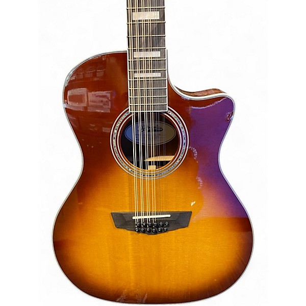 Used D'Angelico Premier Fulton Sunburst 12 String Acoustic Electric Guitar