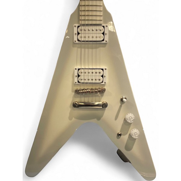 Used Epiphone Brendon Smalls Snow Falcon Flying V White Solid Body Electric Guitar