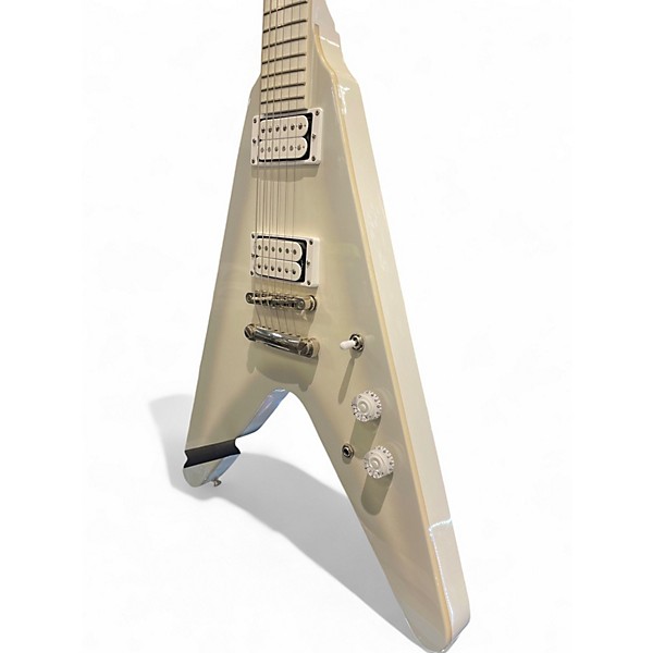 Used Epiphone Brendon Smalls Snow Falcon Flying V White Solid Body Electric Guitar